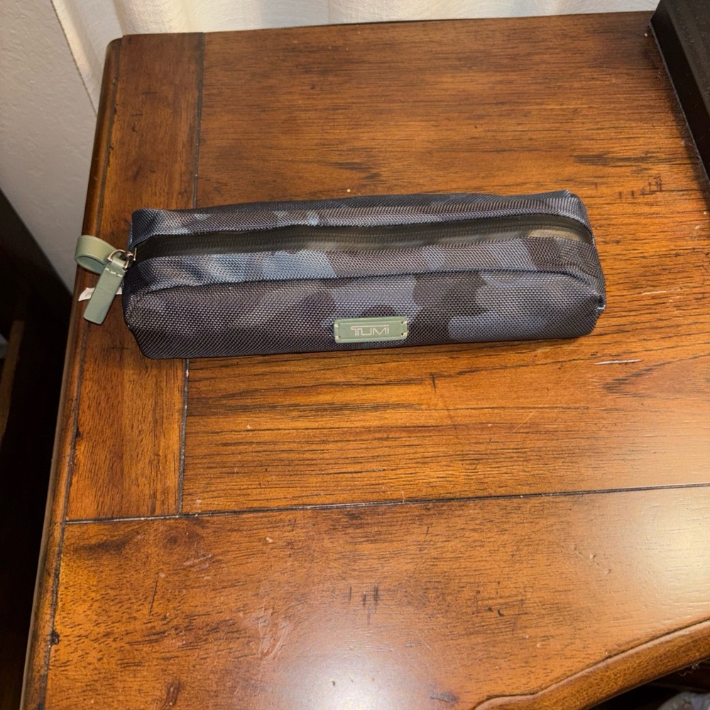 Tumi Navy Camouflage Toiletry /Cord Organizer Pouch
